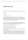 NREMT Test Prep Questions with Correct Answers