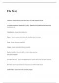Fitz Test Questions with Correct Answers