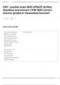 CEN - practice exam 2025 UPDATE Verified Questions And Answers &vert; With 100&percnt; Correct Answers graded A&plus; Guaranteed Success&excl;&excl;