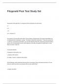 Fitzgerald Post Test Study Set Questions and Answers