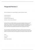 Fitzgerald Review 2 Test Questions and Answers
