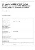 ENP practice test 2025 UPDATE Verified Questions And Answers &vert; With 100&percnt; Correct Answers graded A&plus; Guaranteed Success&excl;&excl;