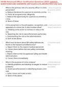 IAHSS Advanced Officer Certification Questions &lpar;2025 updated&rpar; QUESTIONS AND ANSWERS &lpar;DETAILED & ELABORATED&rpar; fully solved