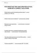 RCIS PRACTICE TEST 2025 UPDATED ACTUAL EXAM WITH CORRECT SOLUTIONS