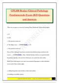 CPL100 Beaker Clinical Pathology Fundamentals Exam 2025 Questions and Answers