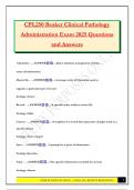 CPL250 Beaker Clinical Pathology Bundled Exams 2025 &lpar;Questions and Answers&rpar; 