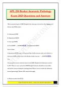 APL 250 Beaker Anatomic Pathology Exam 2025 Questions and Answers