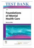 TEST BANK FOR The History of Mental Health Care Morrison-Valfre&colon; Foundations of Mental Health Care&comma; 7th Edition