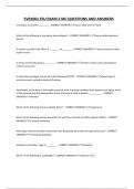 EVR1001 FSU EXAM 2 MC QUESTIONS AND ANSWERS