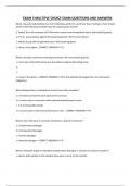 EXAM 3 MULTIPLE CHOICE EXAM QUESTIONS AND ANSWERS