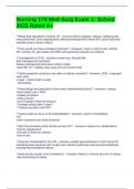Nursing 170 Med-Surg Exam 1- Solved 2025 Rated A&plus;
