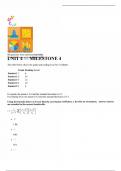 Sophia statistics unit 4 milestone Exam Case Questions and Answers&period;