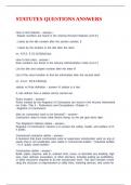 STATUTES QUESTIONS ANSWERS