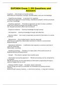 EXP3604 Exam 1 &vert;99 Questions and Answers