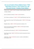 Air Law & Aviation History Midterm Exam &vert; FAA- Based Real Questions &vert; 2025 Verified Test with Accurate Answers &vert; Aviation School Edition