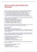 NR 325 EXAM 2 QUESTIONS AND ANSWERS