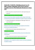 NUR 2392 &sol; NUR2392&colon; Multidimensional Care II &sol;  MDC 2 Exam 2 Questions And Correct Answers  &lpar;Verified Answers&rpar; Plus Rationales Rasmussen College 2025
