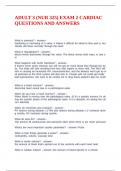 ADULT 3 &lpar;NUR 325&rpar; EXAM 2 CARDIAC QUESTIONS AND ANSWERS