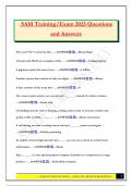 SAM Training&sol;Exam 2025 Questions and Answers