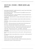 ACCT 212 - EXAM 1 - PROF&period; KOSS with answers