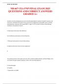 NR 667 CEA FNP Final Exam 2025 &ndash; Chamberlain University &ndash; Practice Questions with Correct Answers &lpar;Graded A&plus;&rpar;