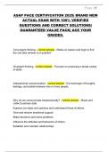 ASAP PACE CERTIFICATION 2025&vert; BRAND NEW ACTUAL EXAM WITH 100&percnt; VERIFIED QUESTIONS AND CORRECT SOLUTIONS&vert; GUARANTEED VALUE PACK&vert; ACE YOUR GRADES&period;
