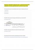 FINANCIAL STATEMENT MODELING EXAM 1 2025 NEW EDITION WITH CURRENTLY TESTING QUESTIONS WITH COMPLETE SOLUTIONS