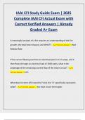 IAAI CFI Study Guide Exam &vert; 2025 Complete IAAI CFI Actual Exam with Correct Verified Answers &vert; Already Graded A&plus; Exam