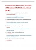 APEX Anesthesia MOCK EXAMS COMBINED  737 Questions with 100&percnt; Correct Answers  &lbrack;NEW&excl;&excl;&rsqb;