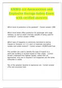 AMMO 112-Ammunition and Explosive Storage Safety Exam with verified answers 