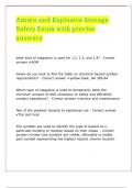 AMM0 112-Ammo and Explosive Storage Safety Exam with precise answers 