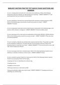IMMUNE FUNCTION PRACTICE TEST NUR212 EXAM QUESTIONS AND ANSWERS