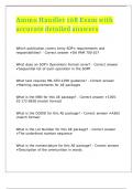 Ammo Handler 108 Exam with accurate detailed answers 