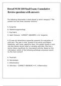 Drexel NUR 550 Final Exam Cumulative Review questions with answers&comma;