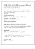 NUR 550 Drexel Health Assessment Midterm exam with correct answers