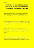 Pesticide Applicators License &ndash; Core Manual &ndash; 2025 &ndash; Glossary and Concepts with Correct Definitions for Exam Preparation