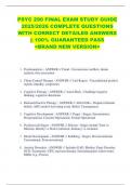PSYC 290 FINAL EXAM STUDY GUIDE  2025&sol;2026 COMPLETE QUESTIONS  WITH CORRECT DETAILED ANSWERS  &vert;&vert; 100&percnt; GUARANTEED PASS  <BRAND NEW VERSION>   