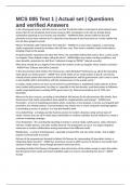 MCS 005 Test 1 &vert; Actual set &vert; Questions and verified Answers