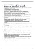 MCS 005 Midterm &vert; Actual set &vert; Questions and verified Answers