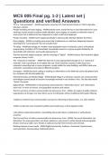 MCS 005 Final pg&period; 1-2 &vert; Latest set &vert; Questions and verified Answers