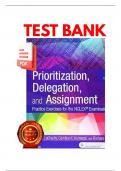 Test Bank for Prioritization&comma; Delegation&comma; and Assignment Practice Exercises for the NCLEX Exam 4th Edition By Linda A&period; LaCharity&semi; Candice K&period; Kumagai&semi; Barbara Bartz &lpar;&rpar; 9780323498289 Chapter 1-22 Questions and Answers A&plus;