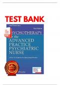 Psychotherapy for the Advanced Practice Psychiatric Nurse&comma; Third Edition&colon; A How-To Guide for Evidence Based Practice 3rd Edition Test Bank