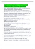 Cybercrime Sections 1-4 Answered 100&percnt; Correct Rated A&plus; &lpar;Verified&rpar;