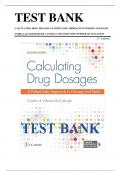 Calculating Drug Dosages&colon; A Patient-Safe Approach to Nursing and Math 2nd Edition TEST BANK by Castillo&comma; Verified Chapters 1 - 22&comma; Complete Newest Version
