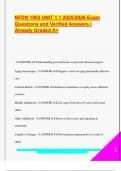 NFDN 1002 EXAM PACKAGE DEAL QUESTIONS AND VERIFIED DETAILED ANSWERS &vert; 100&percnt; GUARANTEED PASS &vert; ALREADY GRADED A&plus;