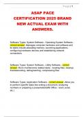 ASAP PACE  CERTIFICATION 2025 BRAND NEW ACTUAL EXAM WITH  ANSWERS&period;