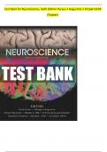 Test Bank for Neuroscience&comma; Sixth Edition &ndash; Purves&comma; Augustine&comma; Fitzpatrick &vert; 34 Chapters of Verified Questions and Answers