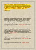 HEALTH STREAM TEST LATEST EXAM 2025 WITH MULTIPLE CHOICE OF QUESTIONS AND CORRECT ANSWERS ALREADY GRADED A&plus; AND 100&percnt; GUARANTEE PASS &lpar;BRAND NEW&excl;&excl;&excl;&excl;&excl;&rpar;