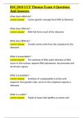 BSC2010 UCF Thomas Exam 4 Questions And Answers&period;docx