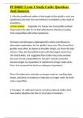PCB4683 Exam 3 Study Guide Questions And Answers&period;docx